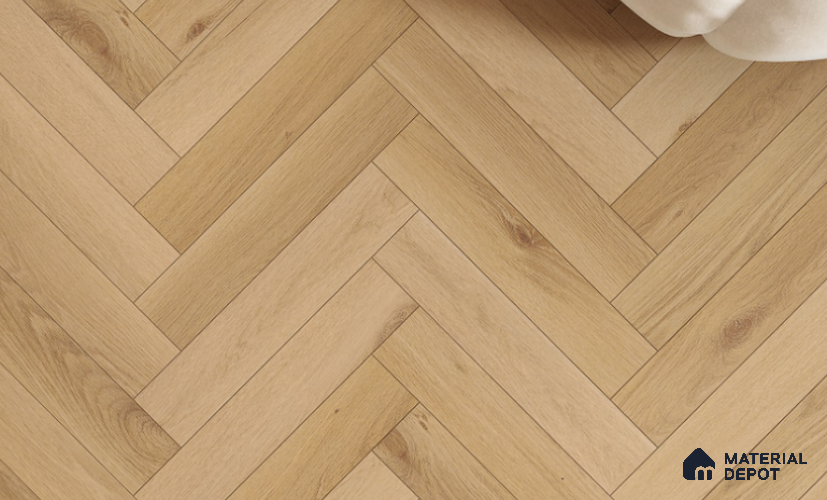 Laminate Wood Floor AC5 Grade LF 00358 B Versailles Royal Herringbone 19 x 4 inch (470x95 mm) - 8.3 mm | 0.5 mm V Groove | Real Wood Touch Surface | Uniclic Installation