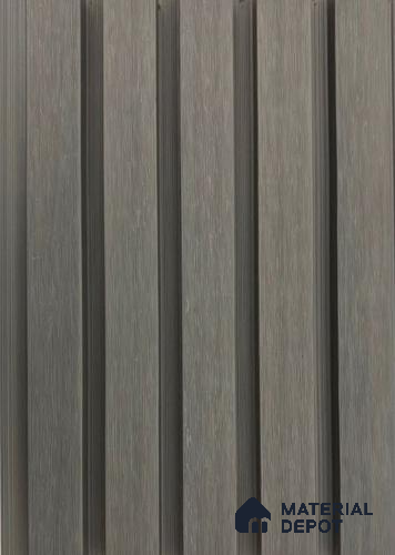 PN 06373 B Ash Grey #CoEx472 | 9.5 ft x 8 inch (2900x201 mm) Texture Woodgrain Finish 3rd Generation Co-Extrusion WPC Exterior Wall Cladding - 26 mm