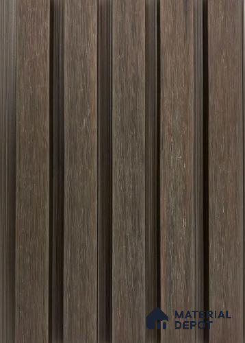 PN 06373 C Dark Walnut #CoEx473 | 9.5 ft x 8 inch (2900x201 mm) Texture Woodgrain Finish 3rd Generation Co-Extrusion WPC Exterior Wall Cladding - 26 mm
