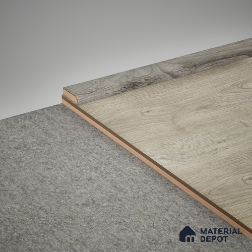 MDF Corner Beading Profile Impulse PM 00460 | 8 ft Length | Compatible for Laminate Wood Floor LF 00303 G