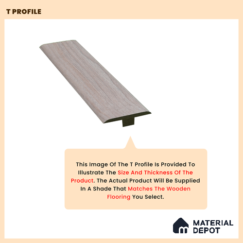 SPC T Profile TF 00398 Q |  8 ft x 2 inch  - 12 mm | Compatible for SPC Floor SP 00110