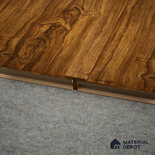 MDF T Profile  TF 00462 S | 8 ft x 18 mm x 12 mm | Compatible for Laminate Wood Floor SP 00089