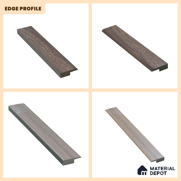 MDF Edge Profile Evoke TF 00299 T | 8 ft x 18 mm x 12 mm | Compatible for Laminate Wood Floor LF 00339 D