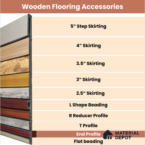MDF Edge Profile Oak Artisan TF 00350 V | 8 ft x 25 mm x 12 mm | Compatible for Laminate Wood Floor LF 00346 F