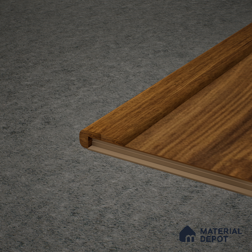 MDF L Nosing Profile  TF 00460 AA | 8 ft x 25 x 25 x 12 mm | Compatible for Laminate Wood Floor SP 00087