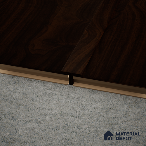 MDF T Profile Aristo PM 00356 M | 8 ft x 12 mm x 12 mm | Compatible for Laminate Wood Floor LF 00243