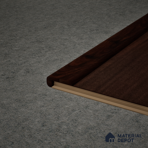MDF L Nosing Profile Aristo Premium PM 00367 X | 8 ft x 25 x 45 x 12 mm | Compatible for Laminate Wood Floor LF 00244
