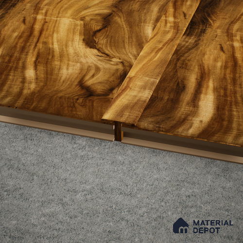 MDF T Profile Aristo PM 00361 O | 8 ft x 18 mm x 12 mm | Compatible for Laminate Wood Floor LF 00249