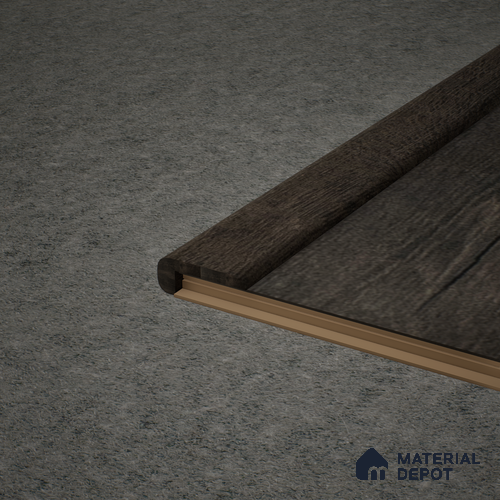 MDF L Nosing Profile Aristo Premium PM 00372 X | 8 ft x 25 x 45 x 12 mm | Compatible for Laminate Wood Floor LF 00253