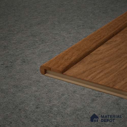 MDF L Nosing Profile Aristo Premium PM 00368 W | 8 ft x 25 x 25 x 12 mm | Compatible for Laminate Wood Floor LF 00256
