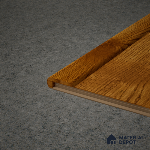 MDF L Nosing Profile Aristo PM 00363 X | 8 ft x 25 x 45 x 12 mm | Compatible for Laminate Wood Floor LF 00260