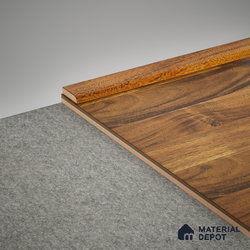 MDF Corner Beading Profile Gleam PM 00383 C | 8 ft x 25 mm x 12 mm | Compatible for Laminate Wood Floor LF 00262