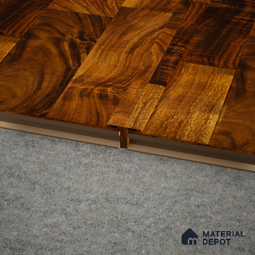 MDF T Profile Gleam PM 00383 M | 8 ft x 12 mm x 12 mm | Compatible for Laminate Wood Floor LF 00262