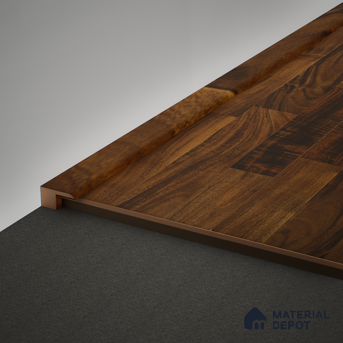 MDF Edge Profile Gleam PM 00383 R | 8 ft x 12 mm x 12 mm | Compatible for Laminate Wood Floor LF 00262