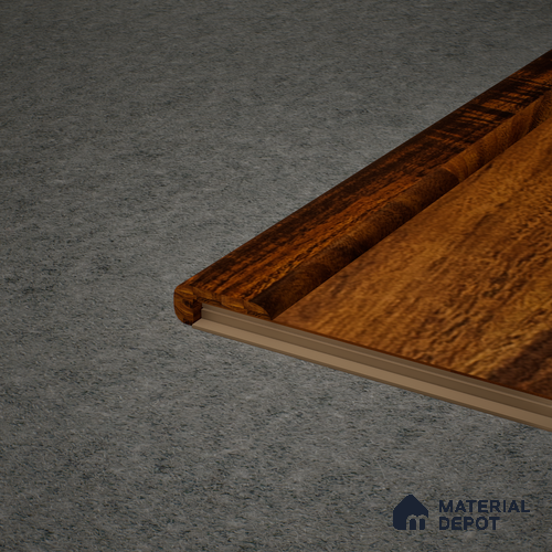 MDF L Nosing Profile Gleam PM 00383 W | 8 ft x 25 x 25 x 12 mm | Compatible for Laminate Wood Floor LF 00262