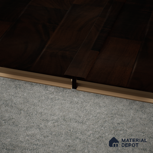 MDF T Profile Gleam PM 00387 N | 8 ft x 16 mm x 12 mm | Compatible for Laminate Wood Floor LF 00264