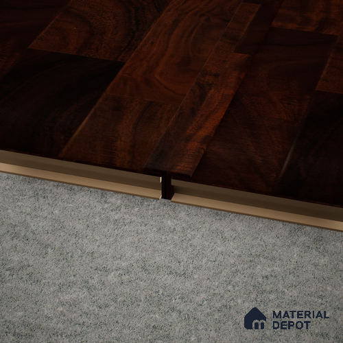 MDF T Profile Gleam PM 00384 P | 8 ft x 23 mm x 12 mm | Compatible for Laminate Wood Floor LF 00265