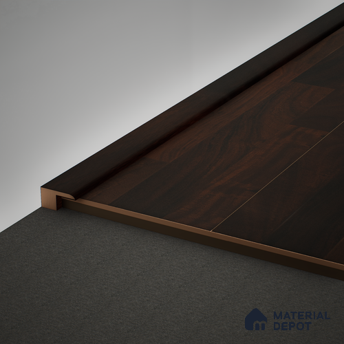 MDF Edge Profile Gleam PM 00384 R | 8 ft x 12 mm x 12 mm | Compatible for Laminate Wood Floor LF 00265