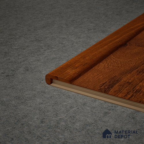 MDF L Nosing Profile Heirloom PM 00352 X | 8 ft x 25 x 45 x 12 mm | Compatible for Laminate Wood Floor LF 00266