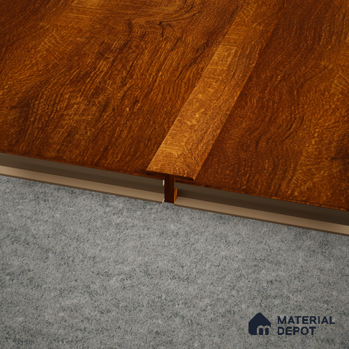 MDF T Profile Heirloom PM 00348 N | 8 ft x 16 mm x 12 mm | Compatible for Laminate Wood Floor LF 00268
