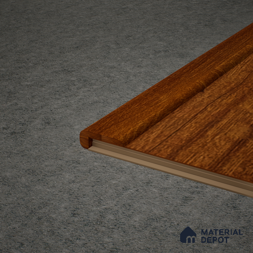 MDF L Nosing Profile Heirloom PM 00348 W | 8 ft x 25 x 25 x 12 mm | Compatible for Laminate Wood Floor LF 00268