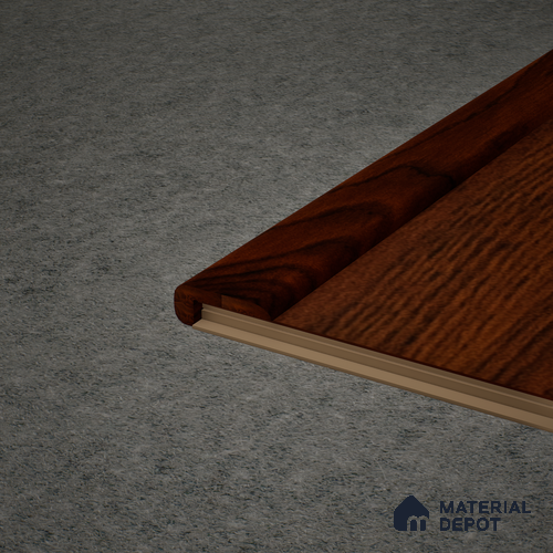 MDF L Nosing Profile Heirloom PM 00350 W | 8 ft x 25 x 25 x 12 mm | Compatible for Laminate Wood Floor LF 00269