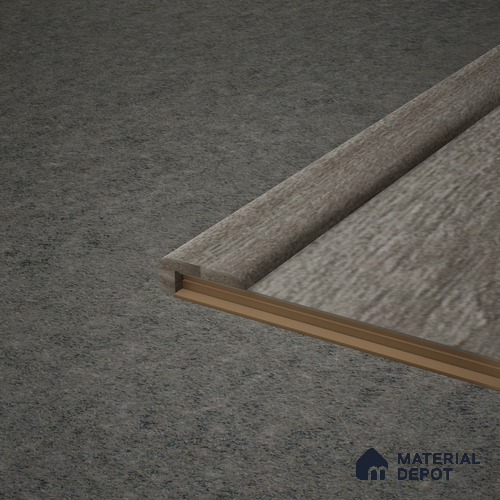 MDF L Nosing Profile Heirloom PM 00351 X | 8 ft x 25 x 45 x 12 mm | Compatible for Laminate Wood Floor LF 00270