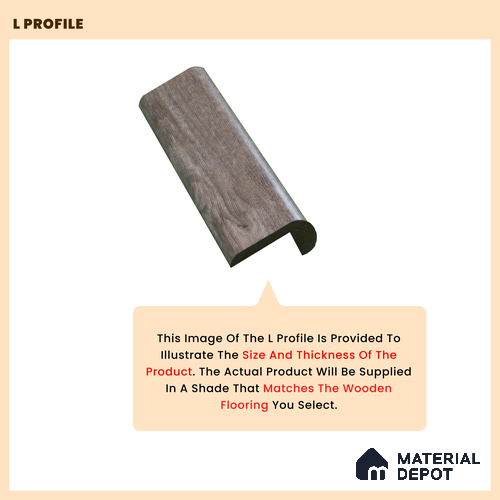 TF 00436 Teak #Deck71 L Profile | 9.5 ft x 2 inch   - 55 mm