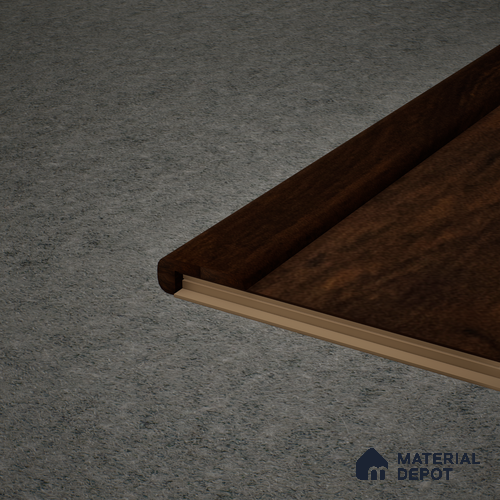 MDF L Nosing Profile Heirloom PM 00349 X | 8 ft x 25 x 45 x 12 mm | Compatible for Laminate Wood Floor LF 00271