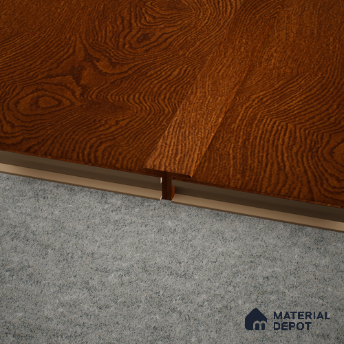 MDF T Profile Aqua Lock PM 00401 Q | 8 ft x 25 mm x 12 mm | Compatible for Laminate Wood Floor LF 00284