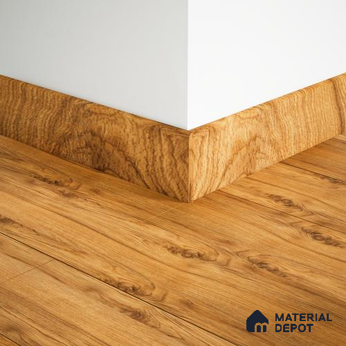 MDF Skirting Aqua Lock TF 00405 AC | 8 ft x 6.4 Inch | Compatible for Laminate Wood Floor LF 00288