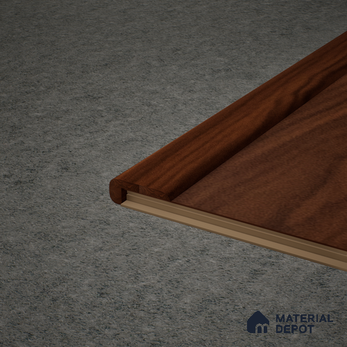 WPC L Nosing Profile Stone Core TF 00008 L | 8 ft x 45 mm x 25 mm | Compatible for SPC Floor SP 00071
