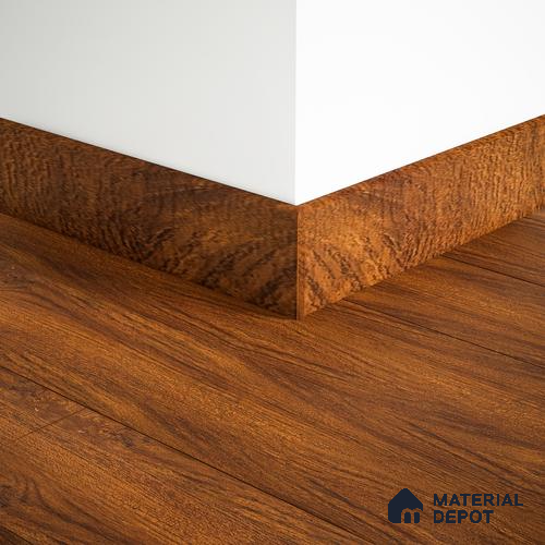 MDF Skirting Herringbone PM 00392 F | 8 ft x 3.5 Inch | Compatible for Laminate Wood Floor LF 00295