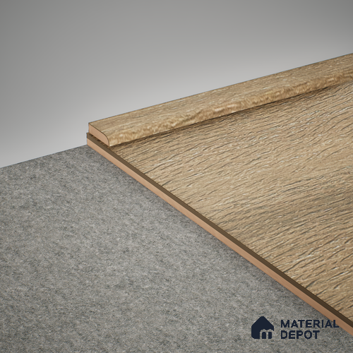 MDF Corner Beading Profile Herringbone PM 00394 | 8 ft x 12 mm x 12 mm | Compatible for Laminate Wood Floor LF 00296