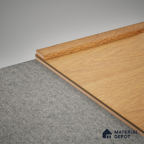 MDF Corner Beading Profile Herringbone PM 00398 C | 8 ft x 25 mm x 12 mm | Compatible for Laminate Wood Floor LF 00298