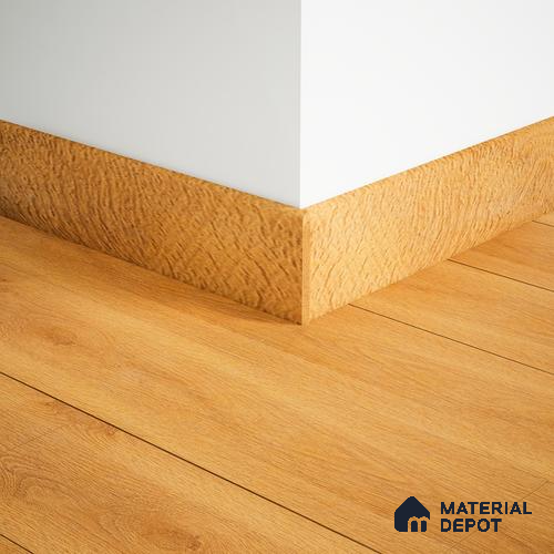 MDF Skirting Herringbone PM 00398 F | 8 ft x 3.5 Inch | Compatible for Laminate Wood Floor LF 00298