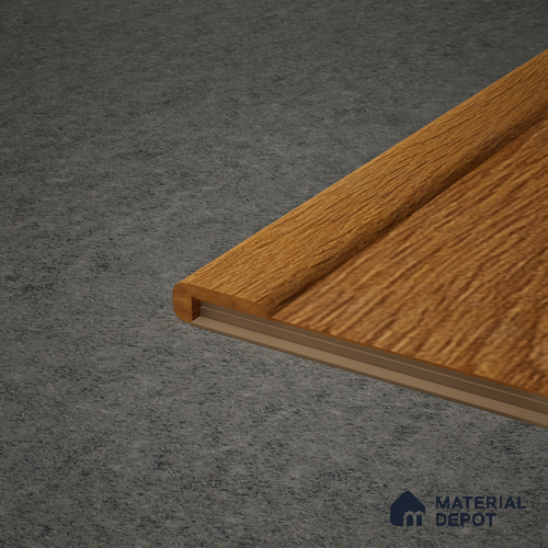 MDF L Nosing Profile Herringbone PM 00398 X | 8 ft x 25 x 45 x 12 mm | Compatible for Laminate Wood Floor LF 00298