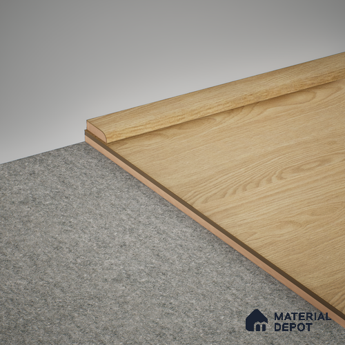 WPC Corner Beading Profile Stone Core TF 00001 D | 8 ft x 25 mm x 12 mm | Compatible for SPC Floor SP 00064