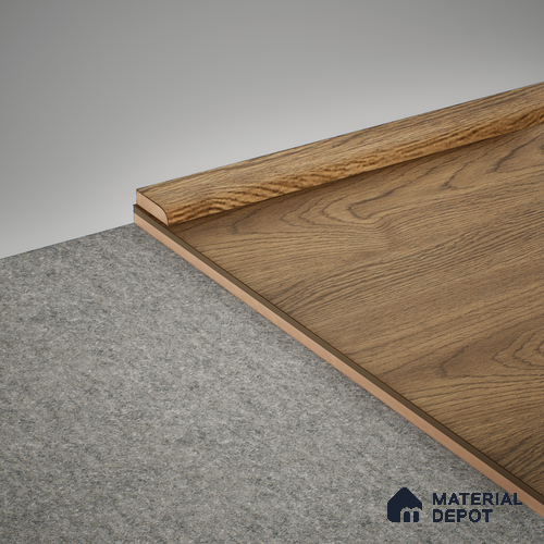 WPC Corner Beading Profile Stone Core TF 00002 C | 8 ft x 18 mm x 12 mm | Compatible for SPC Floor SP 00065