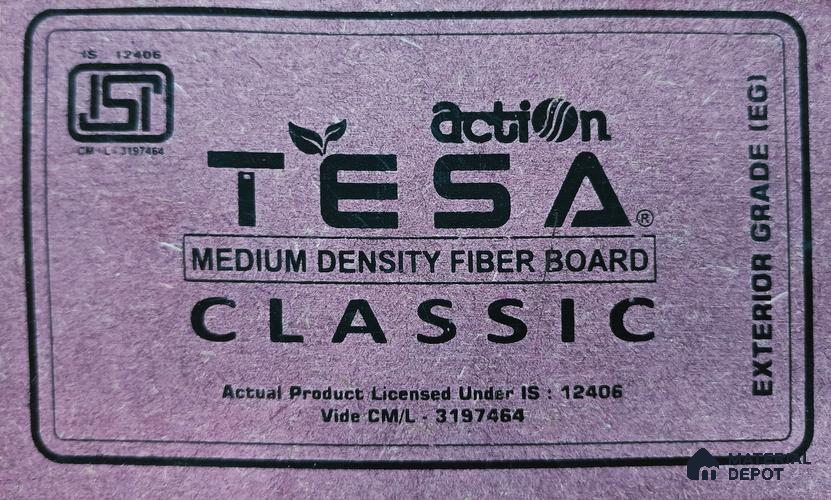 Action Tesa 8 ft x 4 ft Plain Exterior Grade MDF - 3.3 mm