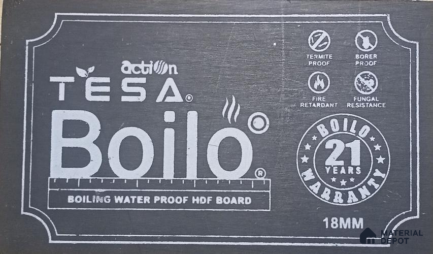 Boilo 8 ft x 4 ft Plain BWP Grade HDF - 18 mm