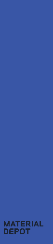 75724 Electric Blue 45x0.8 mm Matte Finish uPVC Uni Edge Band - 0.8 mm