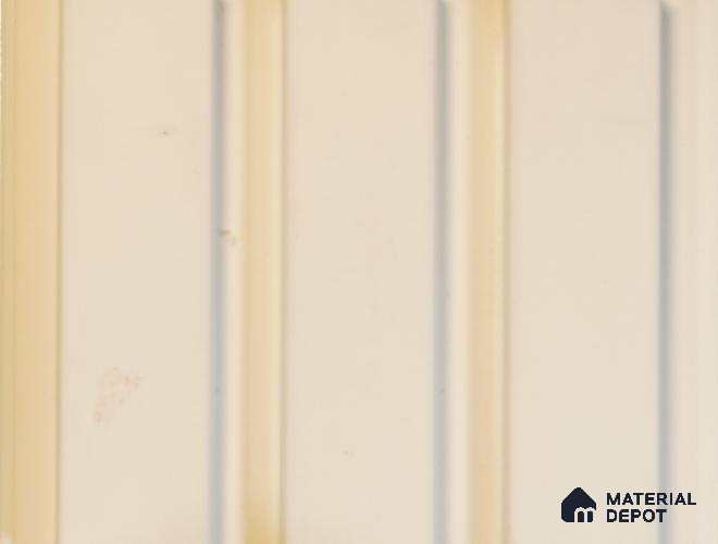 White Plain Colour Louver PN 01637 (3771-302) 9 ft x 4.7 inch MDF Panel - 18 mm | Suitable for Feature Wall, TV Unit & Living Room | Width is Subjected to 5% Variation