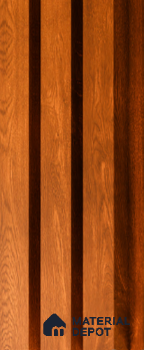 Exterior Grade 9 ft x 5.35 inch AX 7 PVC Membrane Finish Composite Polymer Louvers PN 05840 B - 12 mm