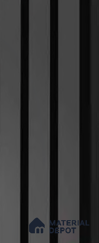 Exterior Grade 9 ft x 5.35 inch AX 8 PVC Membrane Finish Composite Polymer Louvers PN 05841 - 20 mm