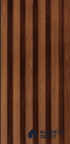 Exterior Grade 9 ft x 4.5 inch AY 19 PVC Membrane Finish Composite Polymer Louvers PN 05831 - 14.5 mm