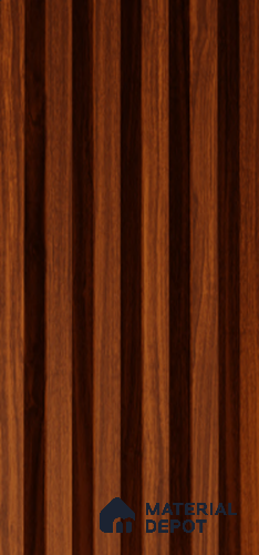 Exterior Grade 9 ft x 4.5 inch AY 20 PVC Membrane Finish Composite Polymer Louvers PN 05846 - 14.5 mm
