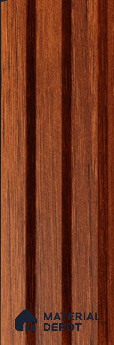 Exterior Grade 9 ft x 4.5 inch AZ 16 PVC Membrane Finish Composite Polymer Louvers PN 05843 - 14.5 mm