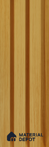 Exterior Grade 9 ft x 4.5 inch AZ 18 PVC Membrane Finish Composite Polymer Louvers PN 05845 - 14.5 mm