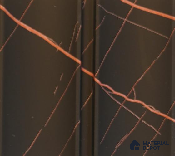 Black Marble Louver PN 00104 (2050-208) 9 ft x 4.7 inch MDF Panel - 18 mm | Suitable for Feature Wall, TV Unit & Living Room | Width is Subjected to 5% Variation